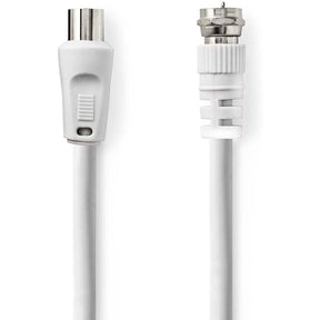 Nedis Satellite & Antenna Cable F-Male IEC M 75 ? Double Shielded 1.5 M Round
