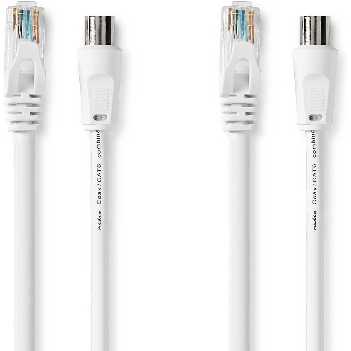 Nedis Coax Cat6 Combi Cable IEC Nickel Flated RG58 75 ? Double Shield 3 M