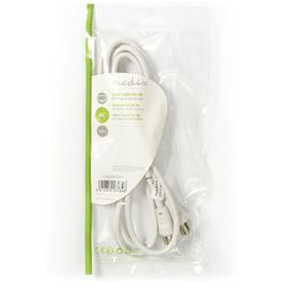 Nedis Coaxial Cable 90dB IEC (Coax) M-IEC (Coax) F 1.5m WH - image 3 of 3