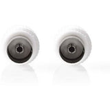 Nedis IEC (Coax)-Connector F-2 Pieces WH