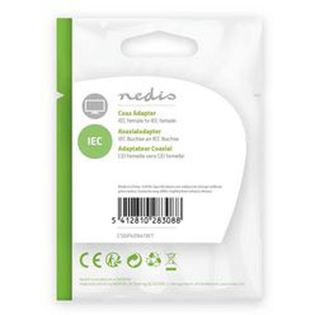 Nedis Coaxadapter IEC (Coax) F-IEC (Coax) F WH - image 3 of 4