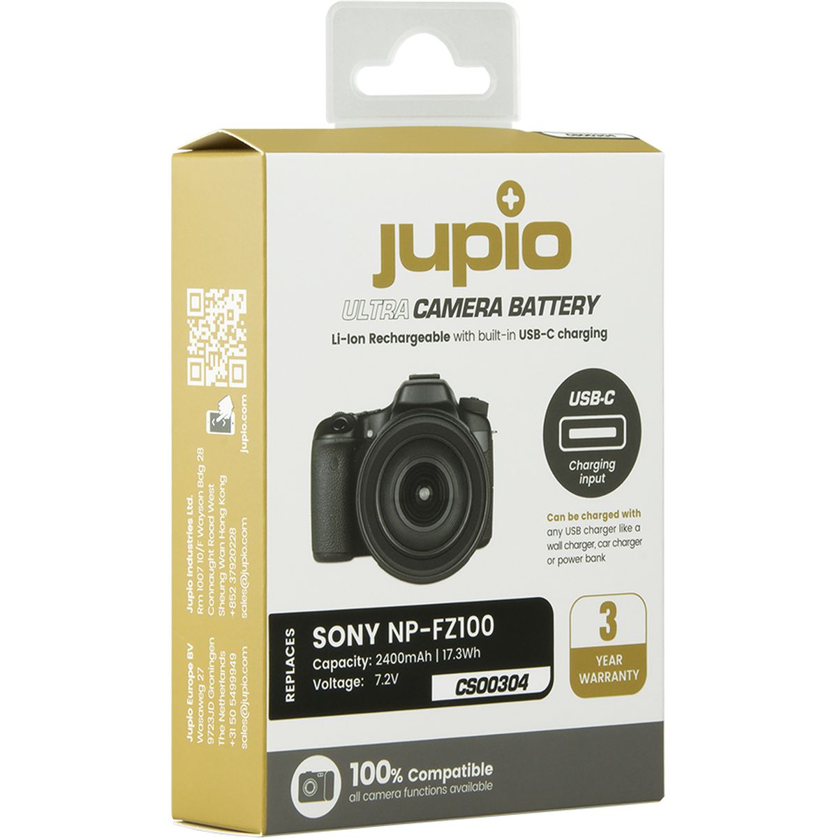 Jupio NP-FZ100 Ultra C (USB-C Input) 2400mAh