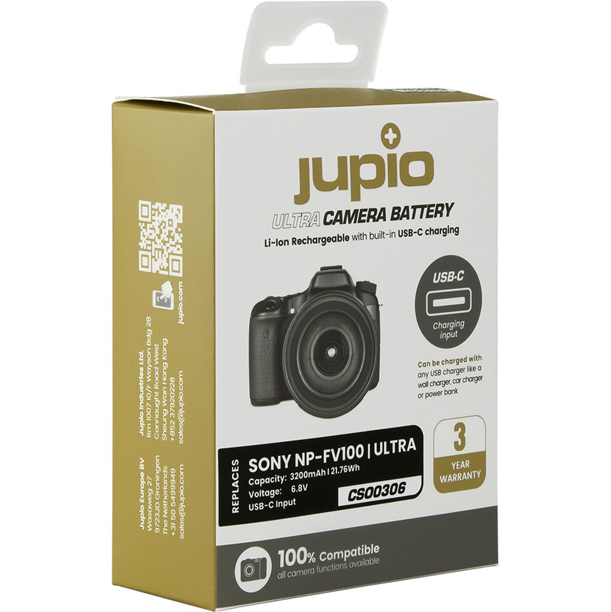 Jupio NP-FV100 Ultra C (USB-C Input) 3200mAh - image 3 of 3