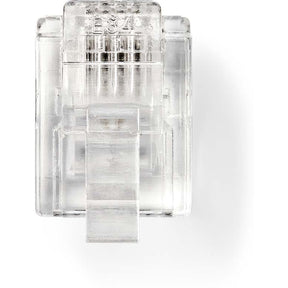 Nedis Telecom-Connector Type RJ11 Straight Flating: Gold Flated PVC
