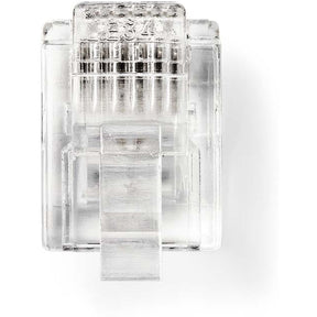 Nedis Telecom-Connector Type RJ12 Straight Flating: Gold Flated PVC