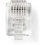 Nedis Telecom-Connector Type RJ12 Straight Flating: Gold Flated PVC
