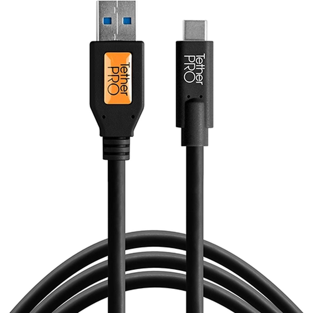 TetherTools TetherPro USB 3.0 To USB-C 15' (4.6m) Black