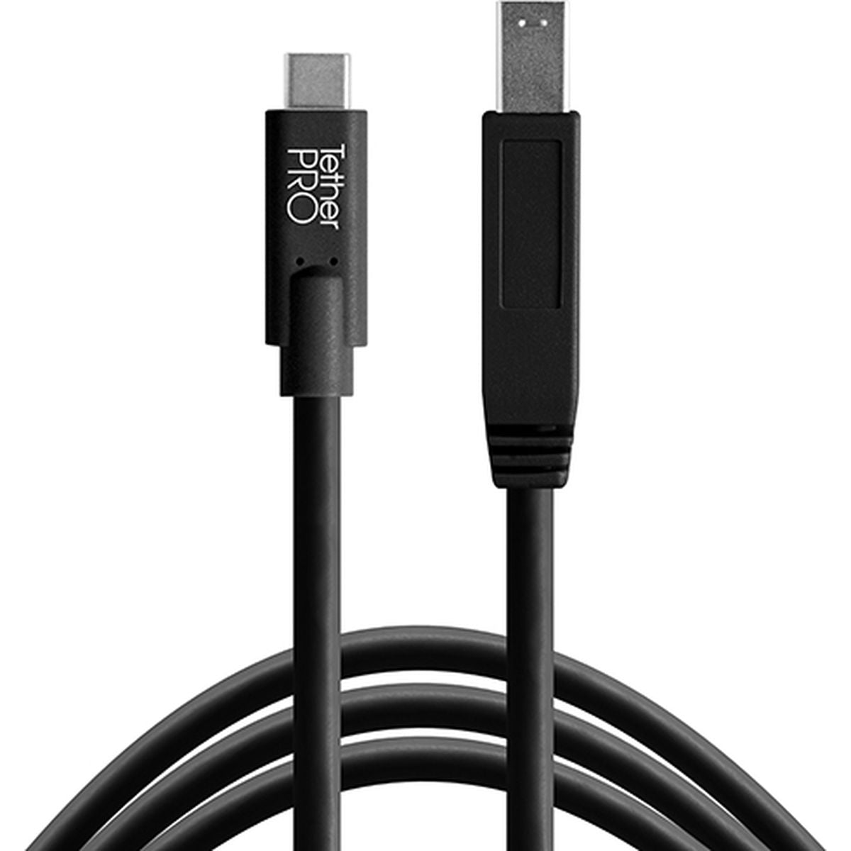 TetherTools TetherPro USB-C To 3.0 Male B 15' (4.6m) Black