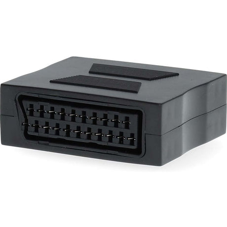 Nedis Scart-Adapter Scart Female Nickled Straight ABS Black 1 PCs Box