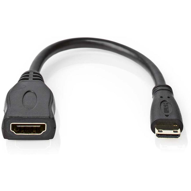 Nedis HS HDMI-Cable w/ Ethernet HDMI Mini- HDMI Output 4K@30Hz 10.2 Gbps 0.20 M