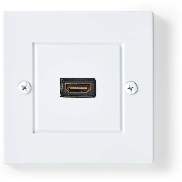 Nedis HDMI Wall Socket 1X HDMI Female 4K@60Hz HDMI Output Black 18 Gbps