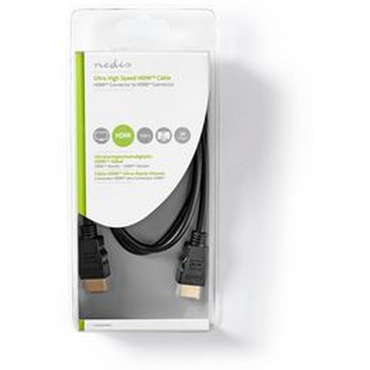Nedis Ultra HS HDMI-CBL HDMI-Conn-HDMI-Conn 1.00m BK - image 2 of 2