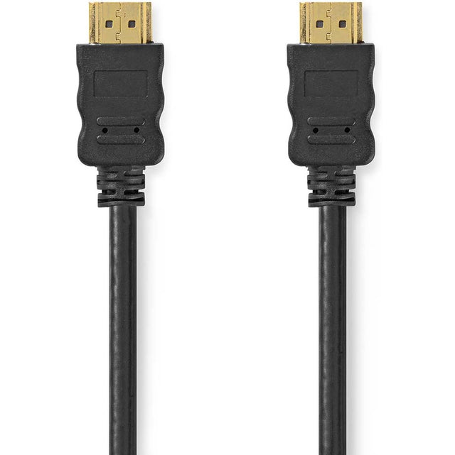Nedis High Speed HDMI-Cable 4K@60Hz Arc 18 Gbps 2.00 M Round PVC Black Label