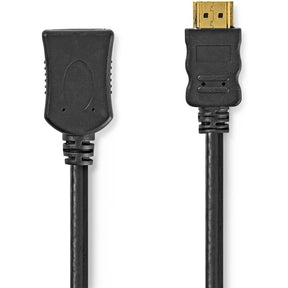 Nedis High Speed HDMI-Cable w/ Ethernet | 10.2 Gbps | 5.00 M | Round | Black