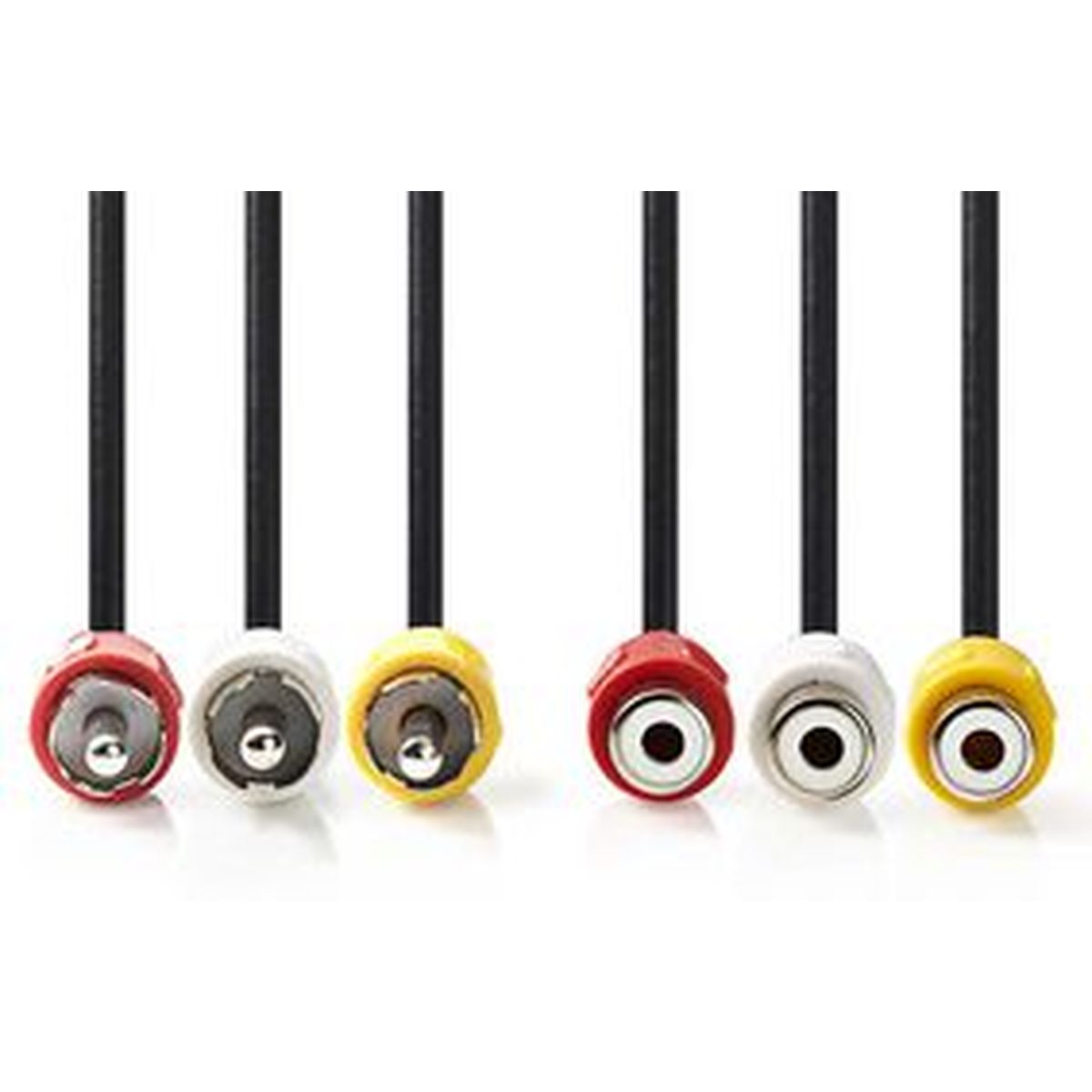 Nedis Composiet Video Cable 3X RCA M-3X RCA F 5.0m BK - image 2 of 2