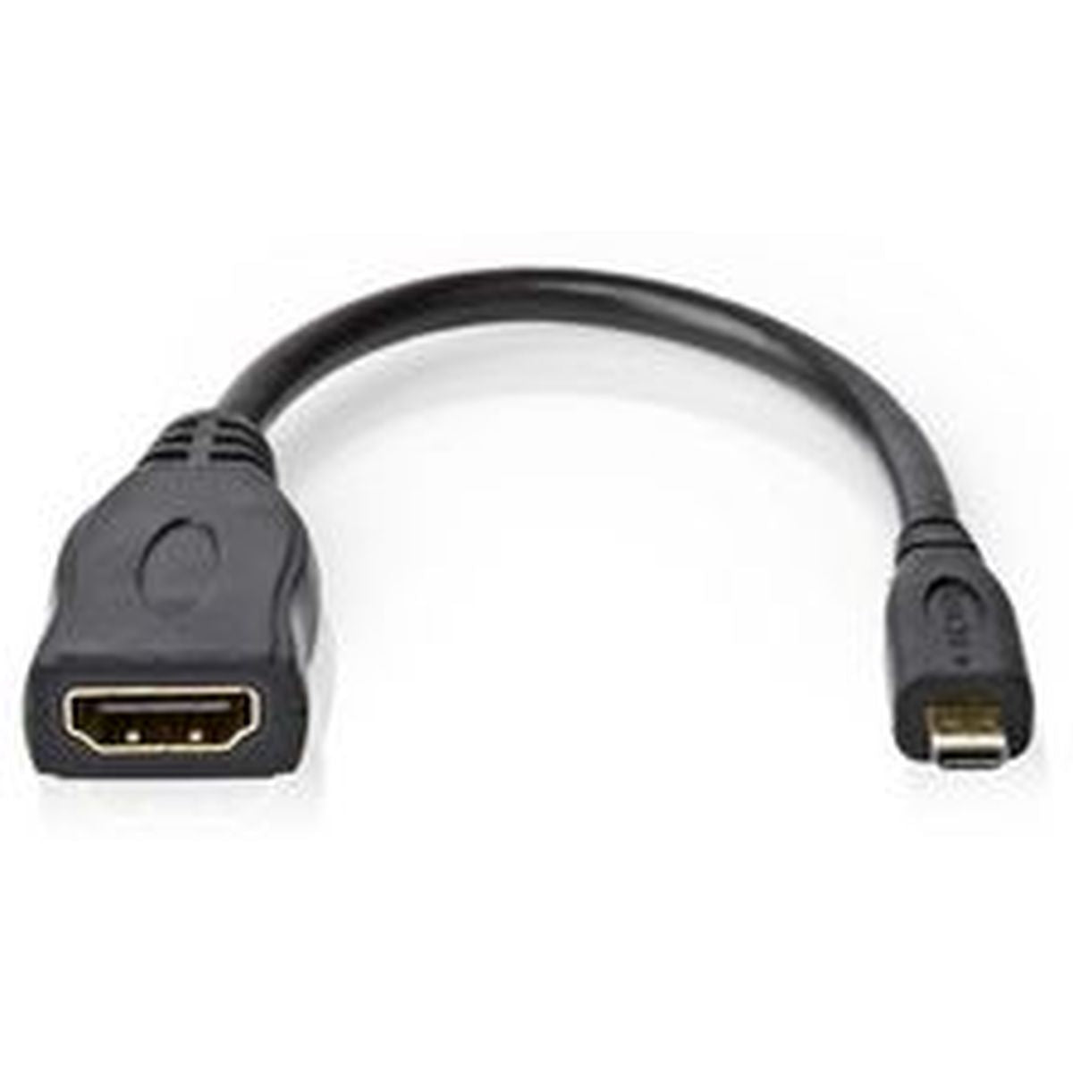 Nedis High Speed HDMI-CBL HDMI-Micro-Conn-HDMI F 0.2m BK - image 2 of 4