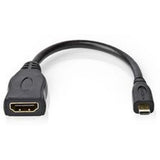 Nedis High Speed HDMI-CBL HDMI-Micro-Conn-HDMI F 0.2m BK - image 2 of 4