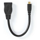 Nedis High Speed HDMI-CBL HDMI-Micro-Conn-HDMI F 0.2m BK - image 3 of 4