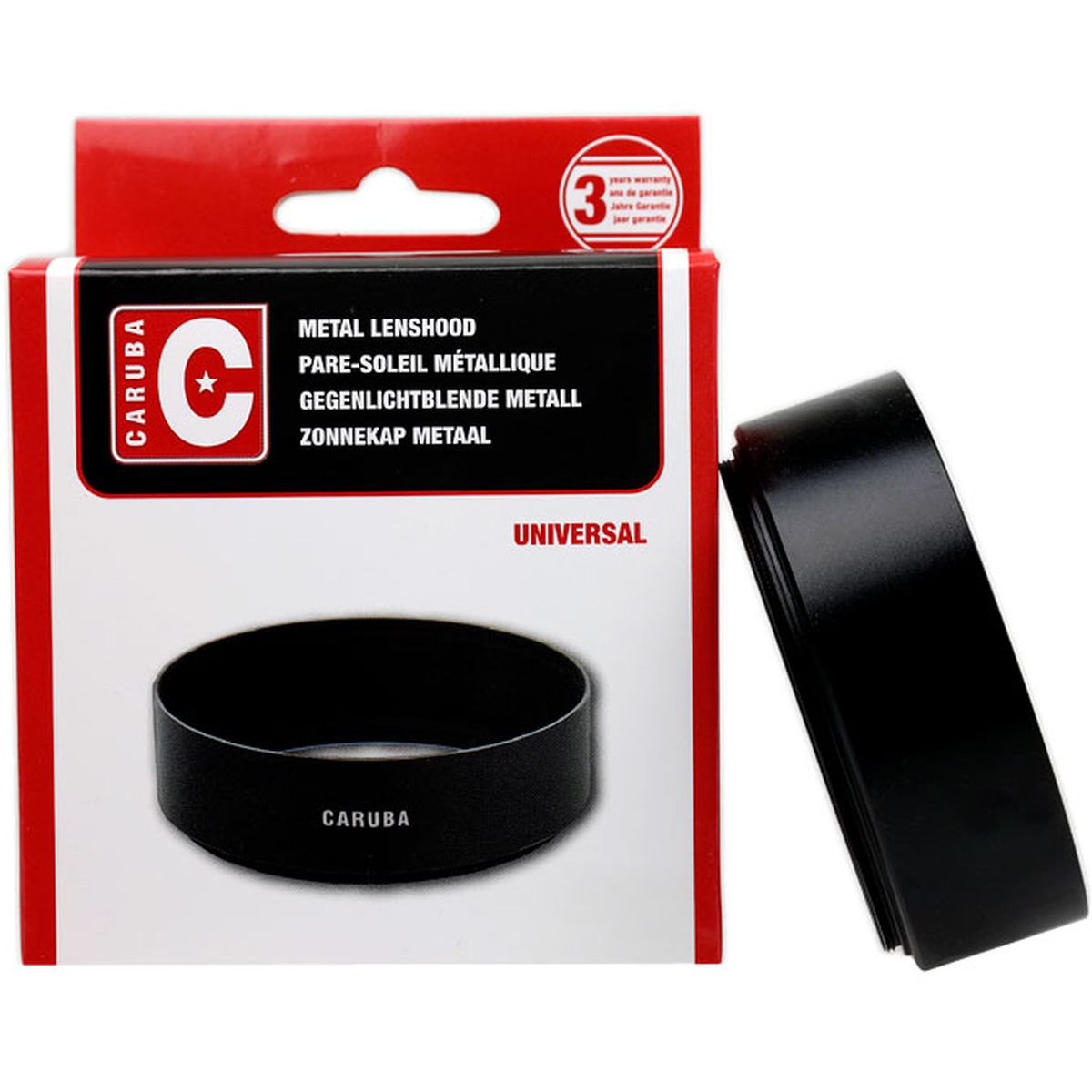 Caruba Metalen Lens Hood Standard 52mm