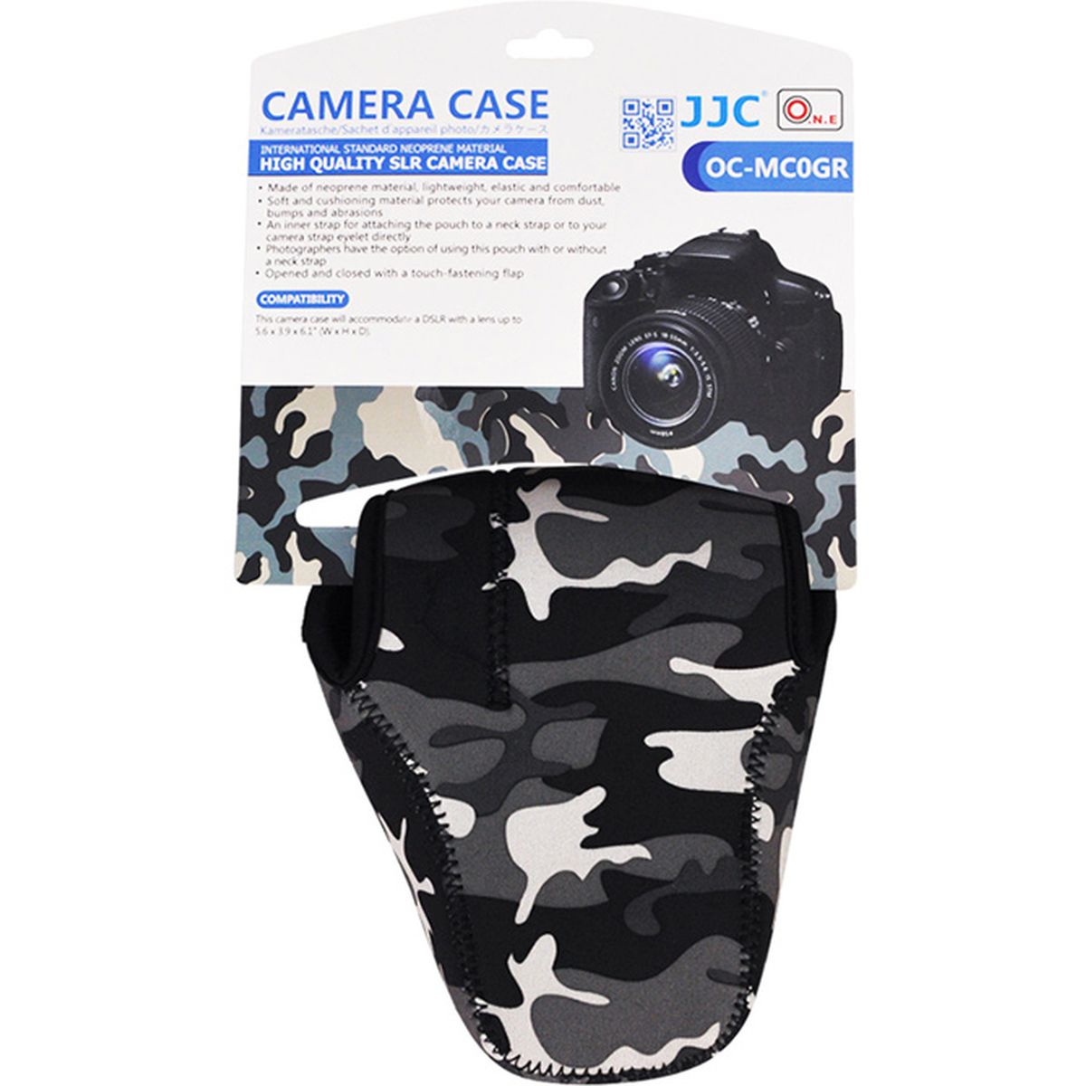 JJC OC-MC0GR Neoprene Camera Cover - Camouflage Grey - image 4 of 4