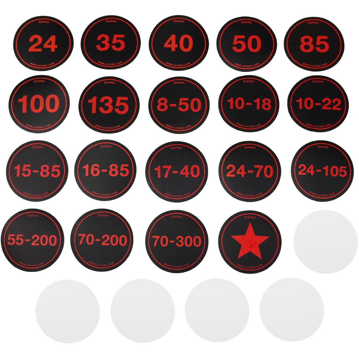 Caruba Writable Rear Lens Cap Kit Canon (4 Pieces) - image 3 of 5