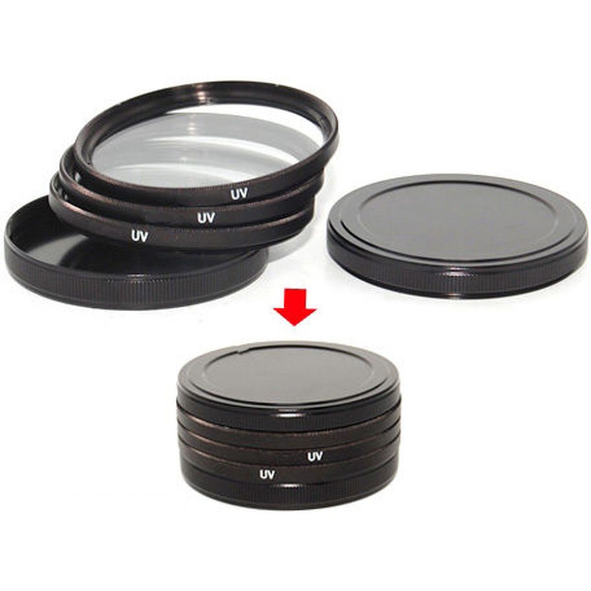 Caruba Metalen Filter Opberg/Bewaarset 43mm - image 2 of 5