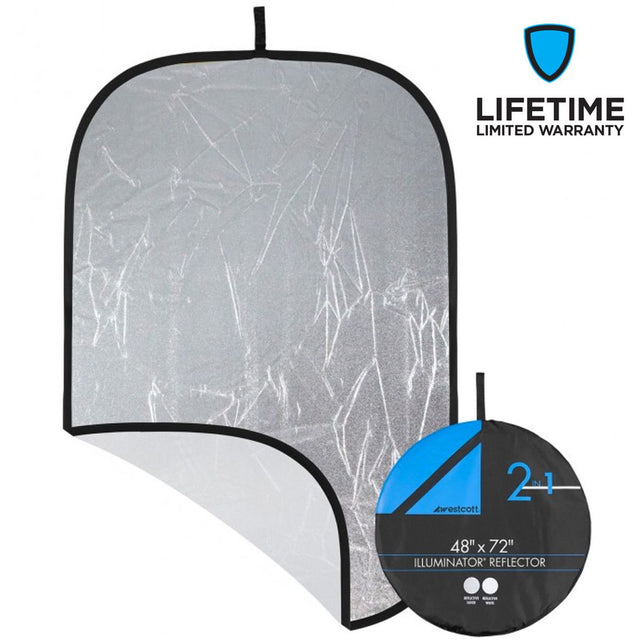 Westcott Illuminator Reflector Panel 48"X 72" Silver/White