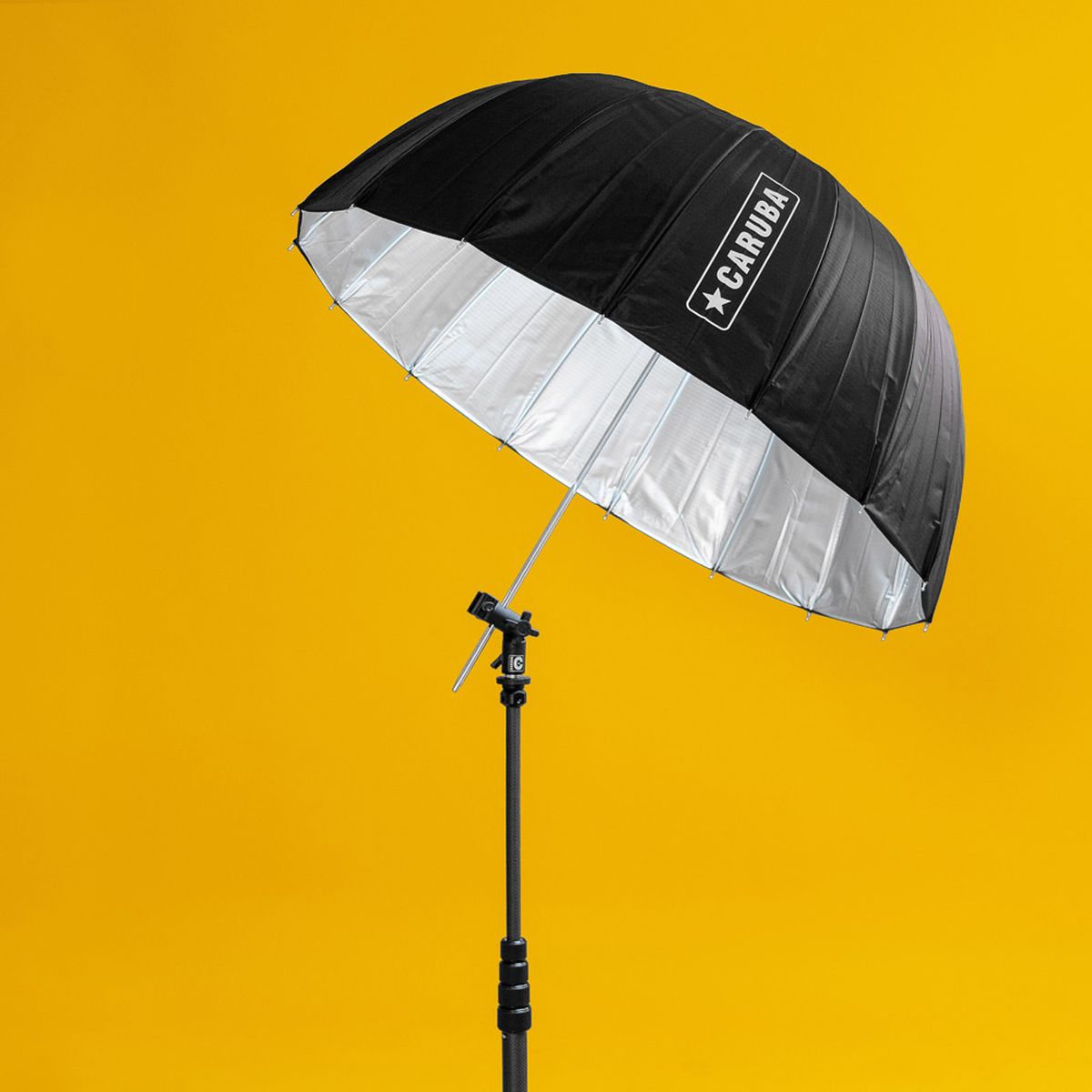 Caruba Deep Umbrella Silver/Black 85cm - image 3 of 3
