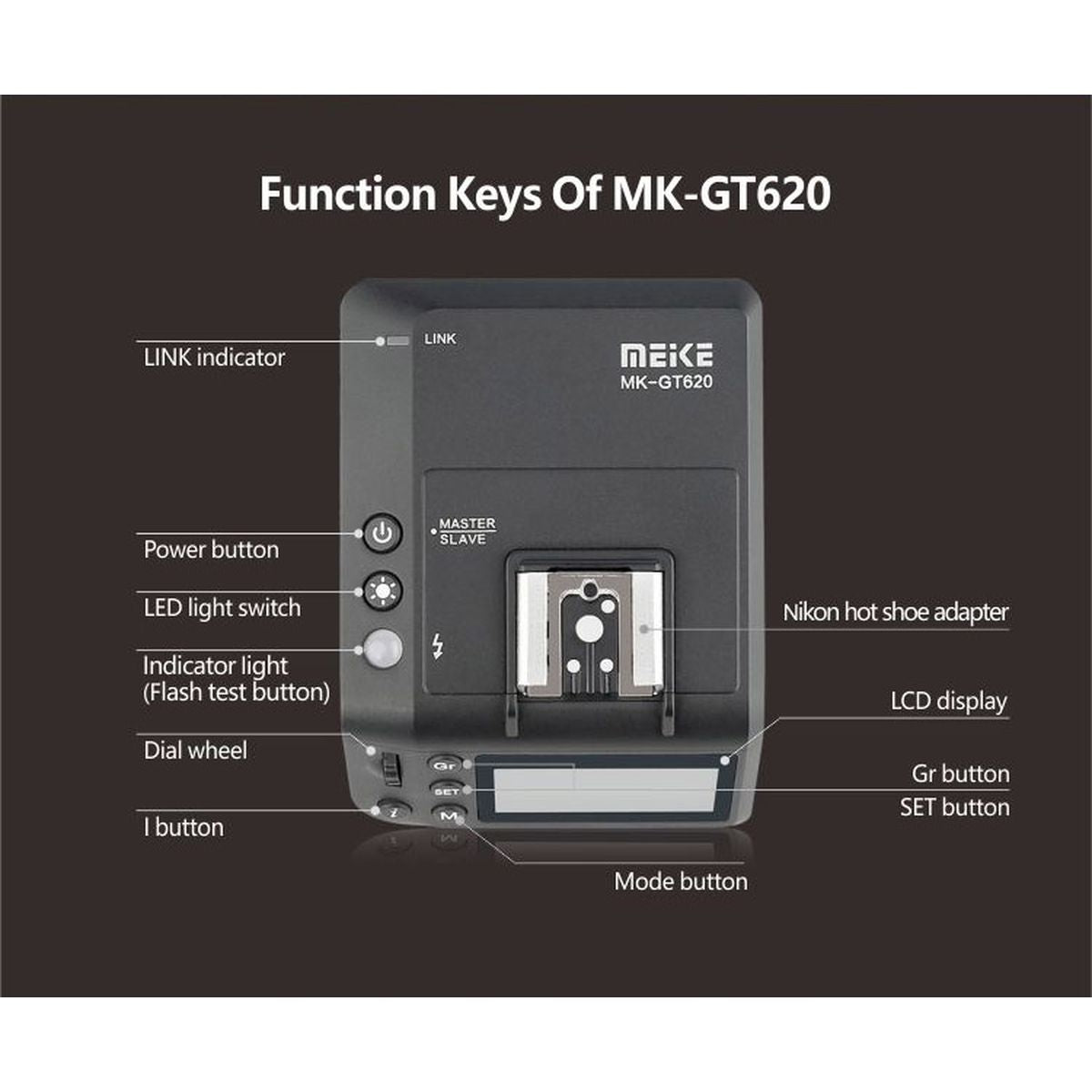 Meike MK GT620 TTL Transceiver Sony - image 2 of 2