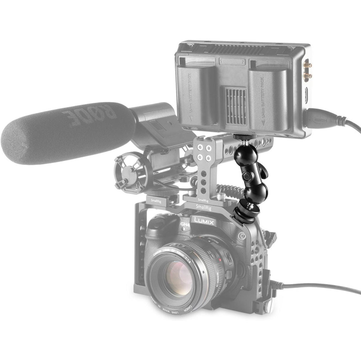 SmallRig 1135 Cool V1 Multi Func DBL Ball Head w/ Shoe Mnt - image 2 of 4