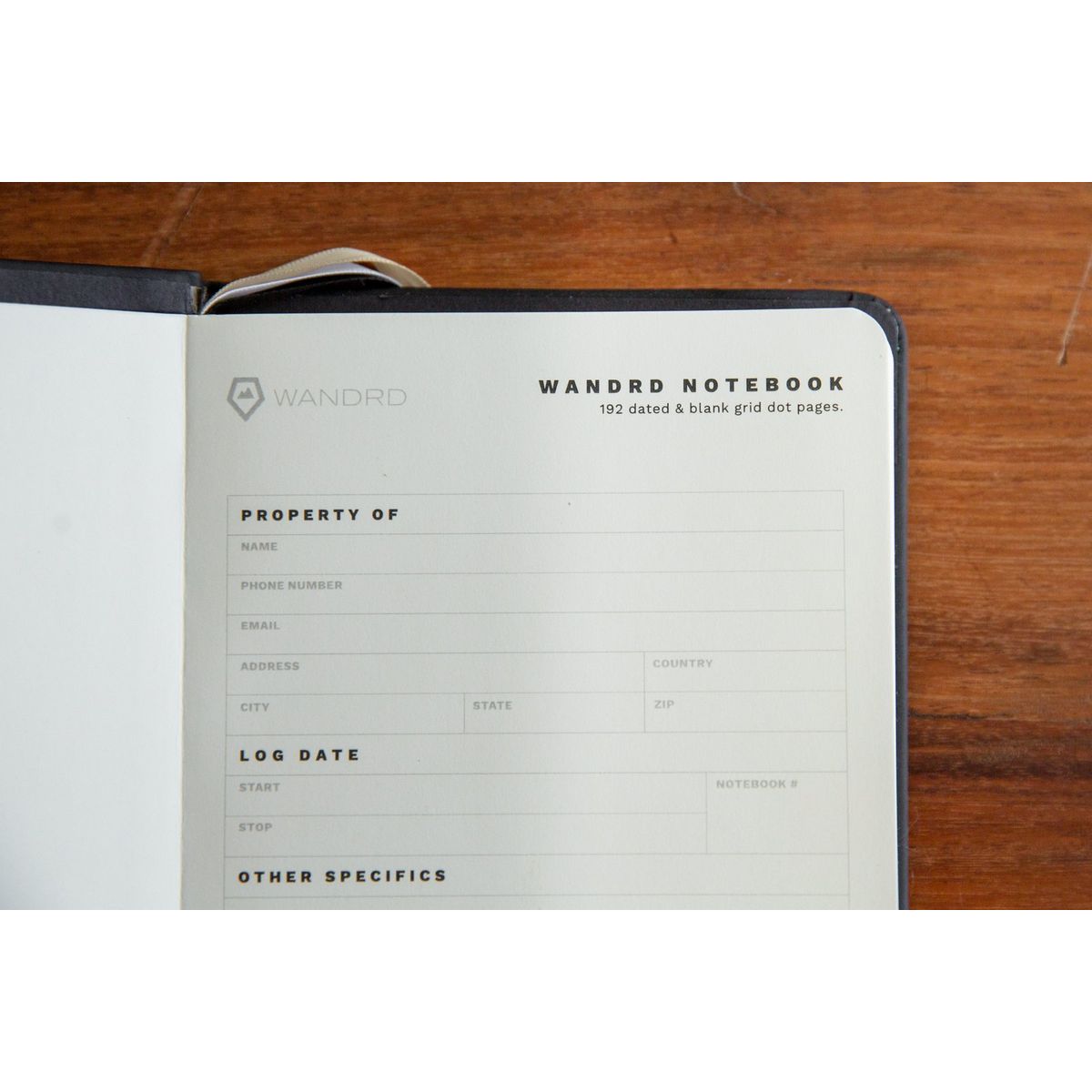 WANDRD Notebook Black