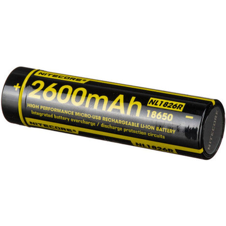 Nitecore NL1826R 2600mAh 3.6 Volt + Micro USB Connection