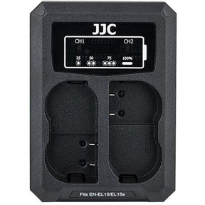 JJC DCH-ENEL15 USB Dual Battery Charger (For Nikon ENEL15)