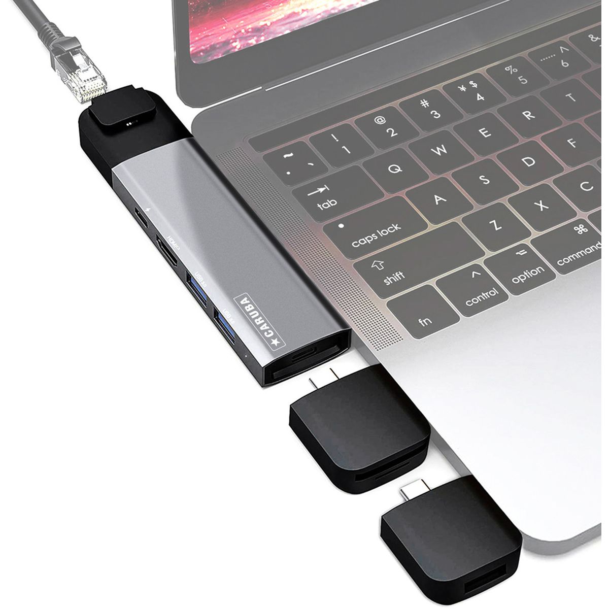 Caruba Multi-Functional 9-IN-1 USB-C Hub Space Grey - image 2 of 3
