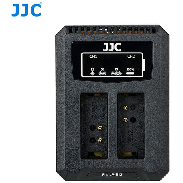 JJC DCH-LPE12 USB Dual Batterycharger (For Canon LP-E12)