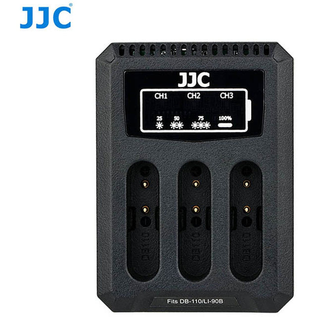 JJC DCH-DB110 USB Dual Charger For DB-110/ Li-90B/LP-E8