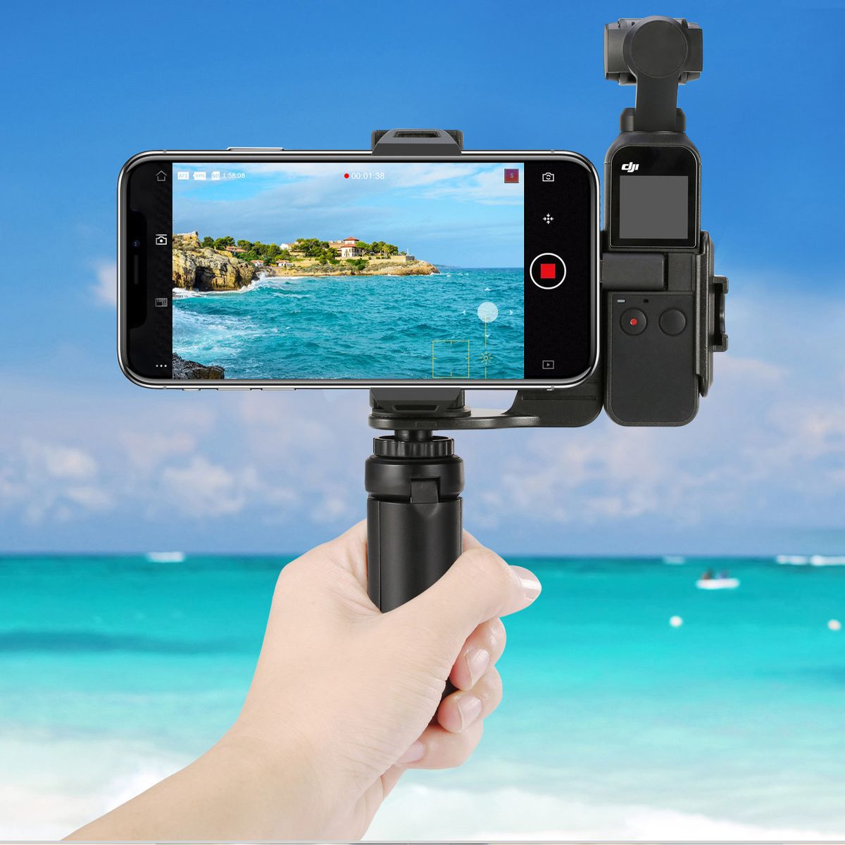Caruba Osmo Pocket Phone Holder Set ABS (w/ Table Tripod) - image 4 of 4