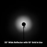 Westcott 55-DEGREE Wide Umbrella Reflector w/ Honeycomb Grids (Bowens Mount) - image 2 of 5