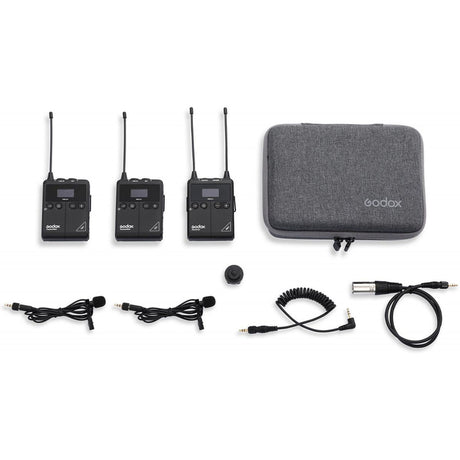 Godox Uhf Wireless & Lavalier Microphone Double Kit