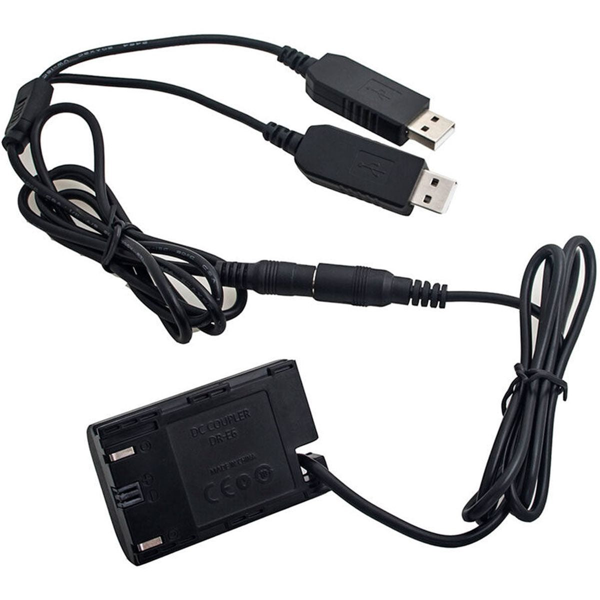 Caruba LP-E6 Full Decoding Dummy Battery +5V 2A USB Cable - image 4 of 5