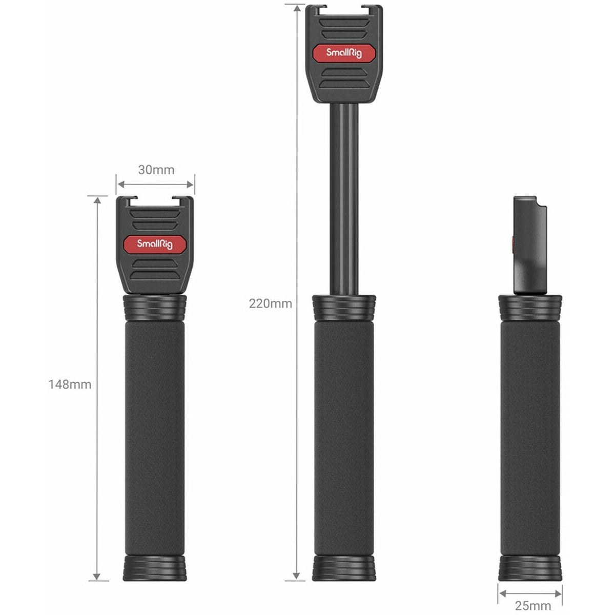 SmallRig 3182 Red Wireless Go Handle For Interview Using