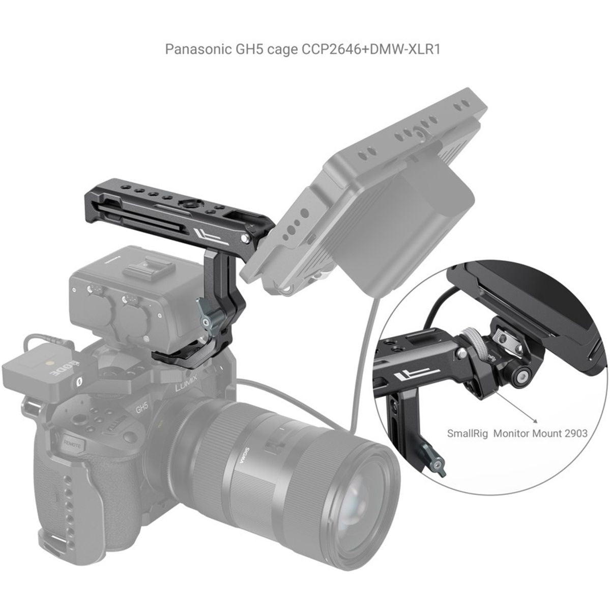 SmallRig 3082 Top Handle For XLR-K1m/K2m/K3m/ DMW-XLR1 ADAP. - image 5 of 5