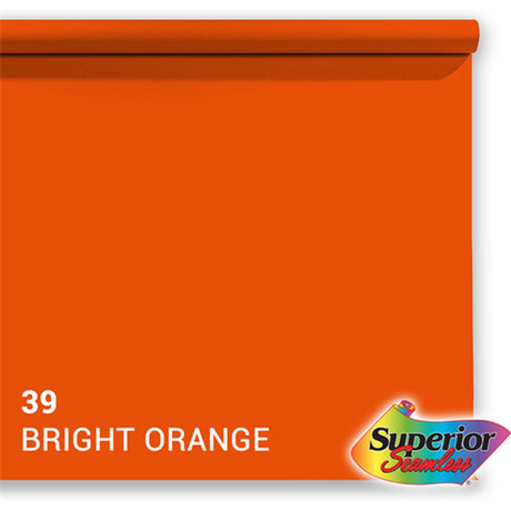 Superior Background Roll Bright Orange (NR 39) 1.35m X 11m