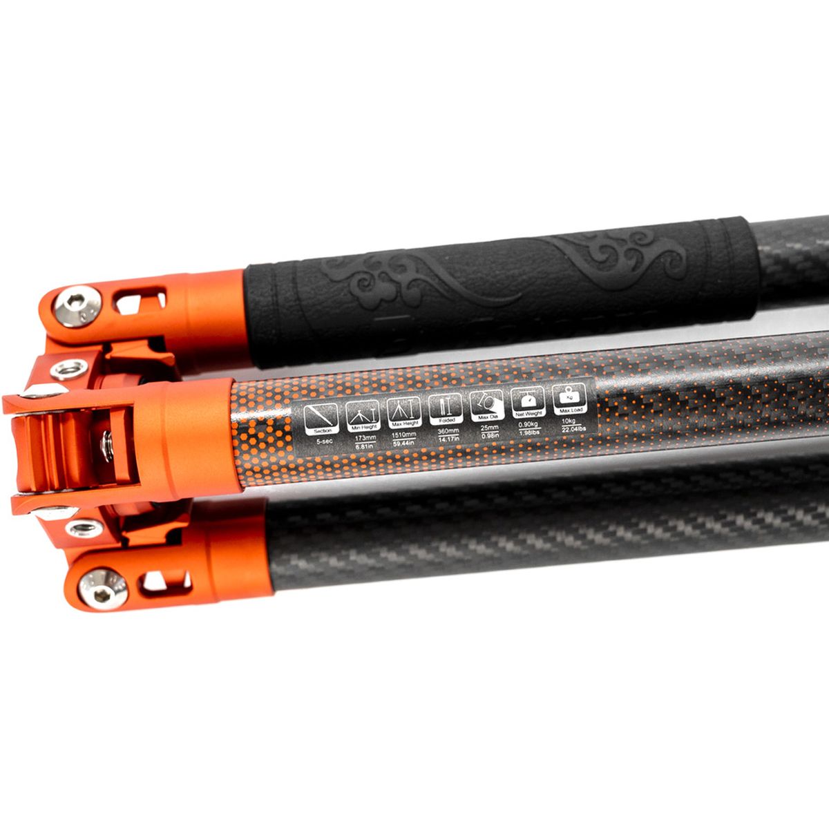 Fotopro X-AirCross 2 Carbon Tripod Orange - image 5 of 5