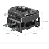 SmallRig 3067 Lightweight Baseplate w/ Dual 15mm Rod Clamp