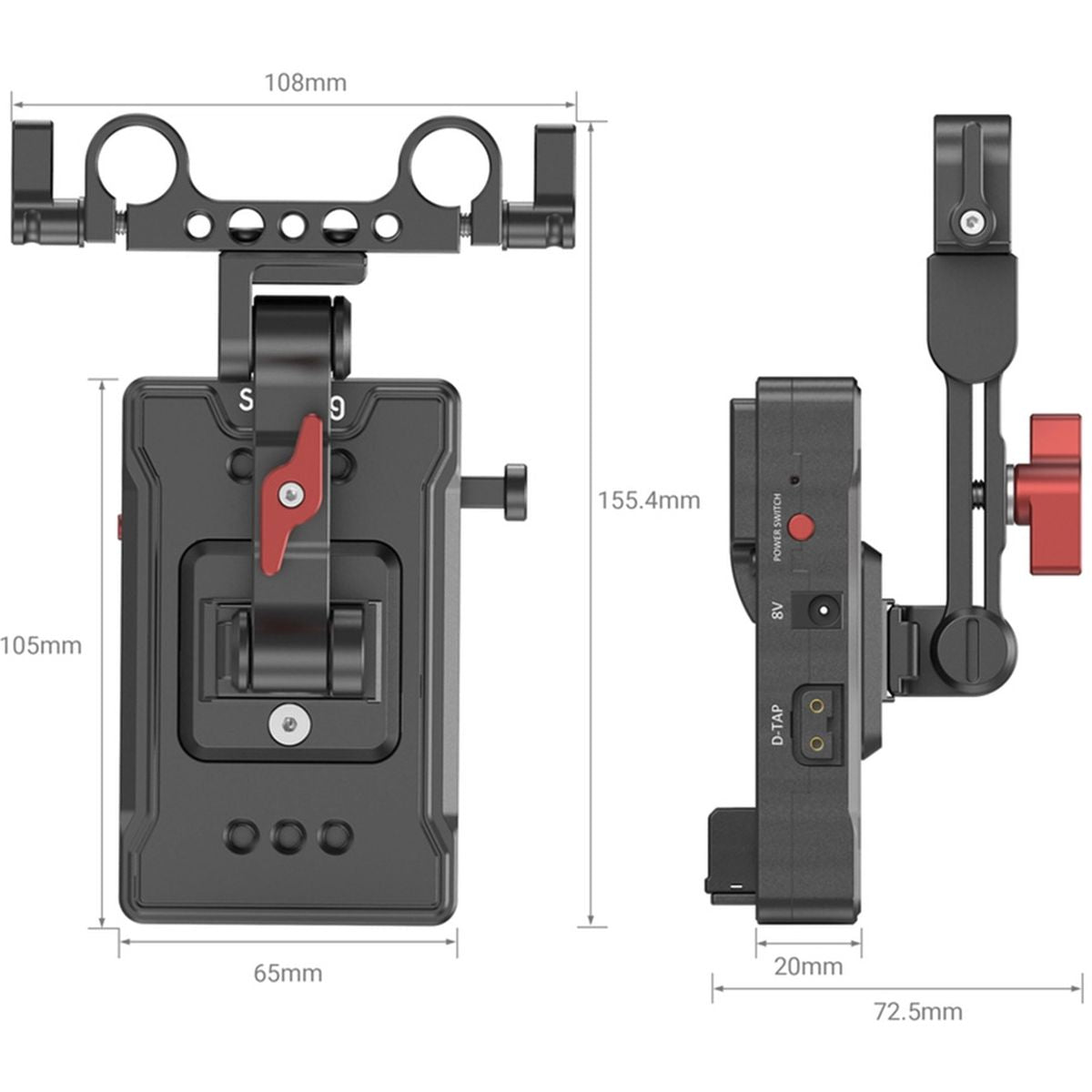 SmallRig 3499 V Mount Battery Adapter Plate (Basic Version)