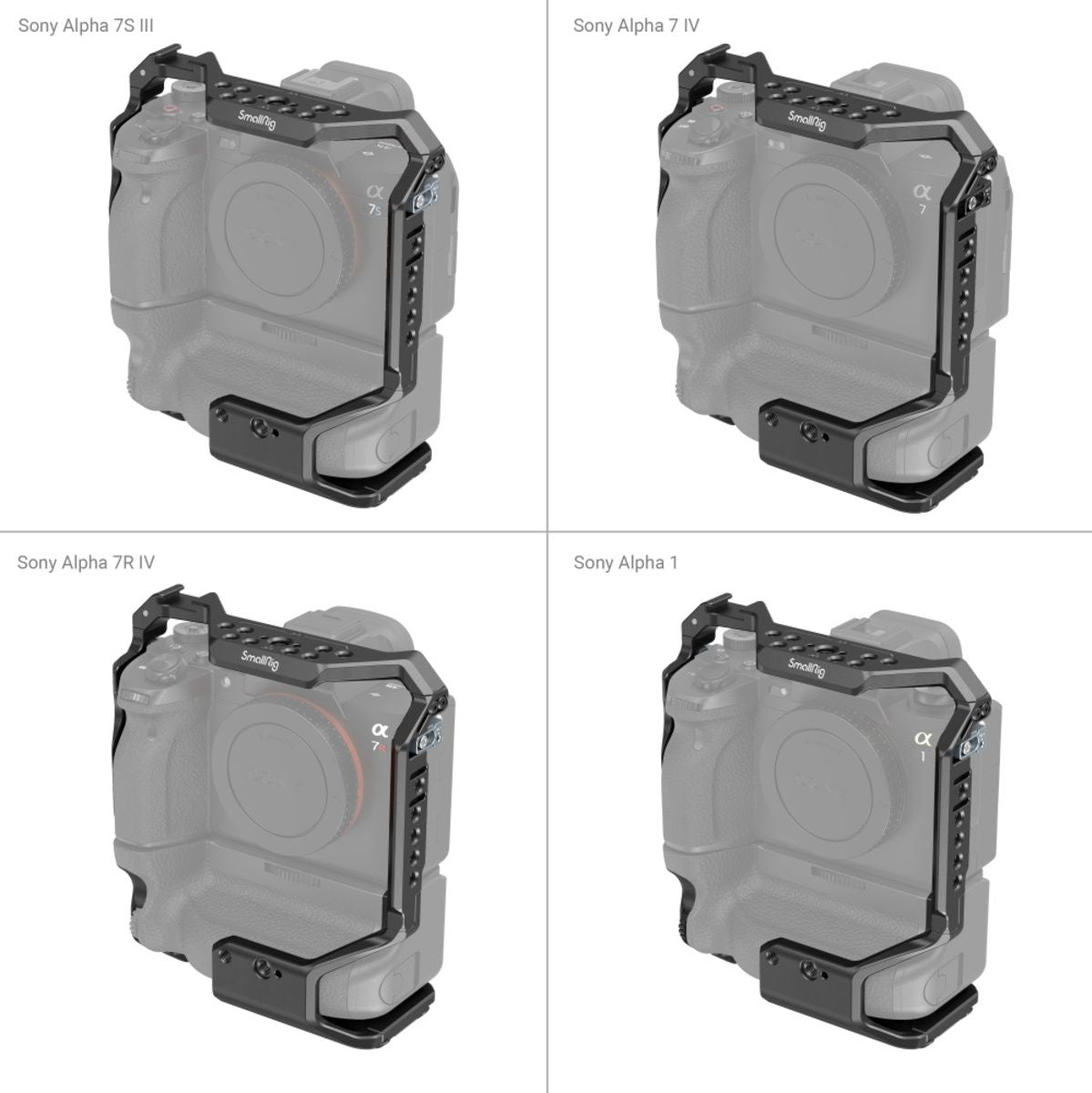 SmallRig 3594 Cage For Sony A7S III/7 IV/7R IV/ 1 w/ VG-C4EM - image 5 of 5