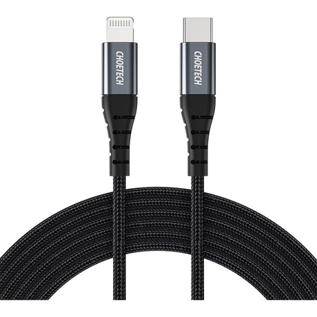 Choetech USB-C To Lightening Nylon Cable Mfi 1.2m IP0039