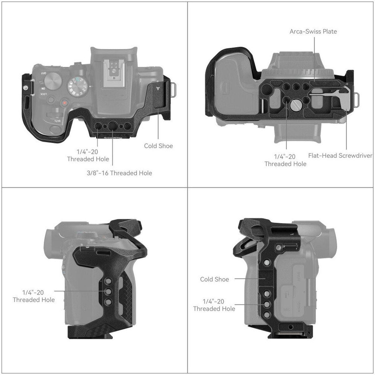 SmallRig 4004 Black Mamba Cage For Canon EOS R10