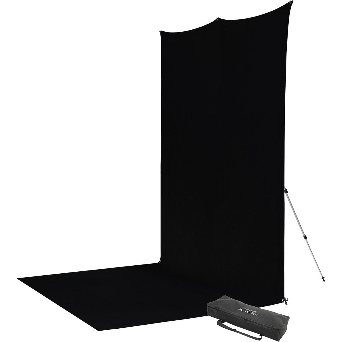 Westcott X-Drop Pro Wrinkle-Resistant Backdrop Kit - Rich Black Sweep (8' X 13') - image 2 of 5